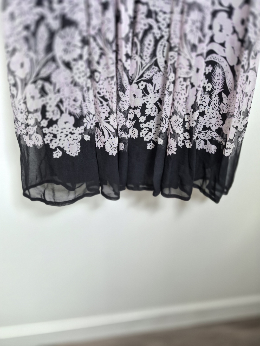 Anthropologie Black & White Square Neck Smocked Midi Dress S - Picture 6 of 16